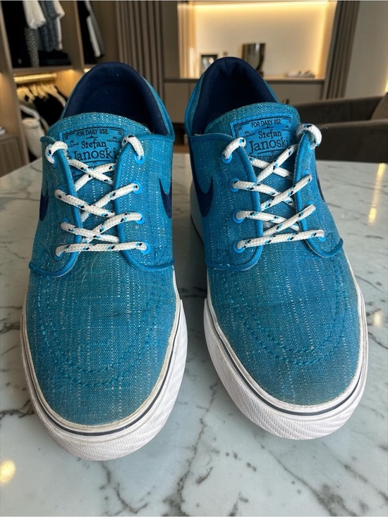 Nike Other - Nike SB Stefan Janoski Blue Canvas Skate Shoes Men’s Size 5 Youth